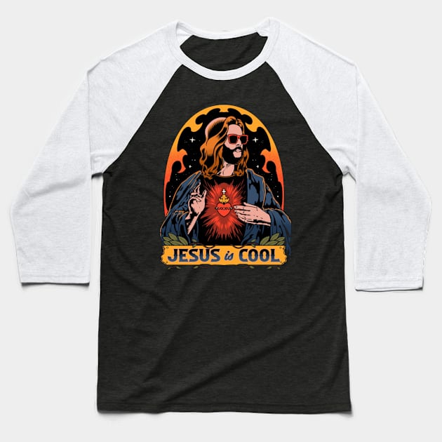 Jesus is cool Baseball T-Shirt by Mikeywear Apparel